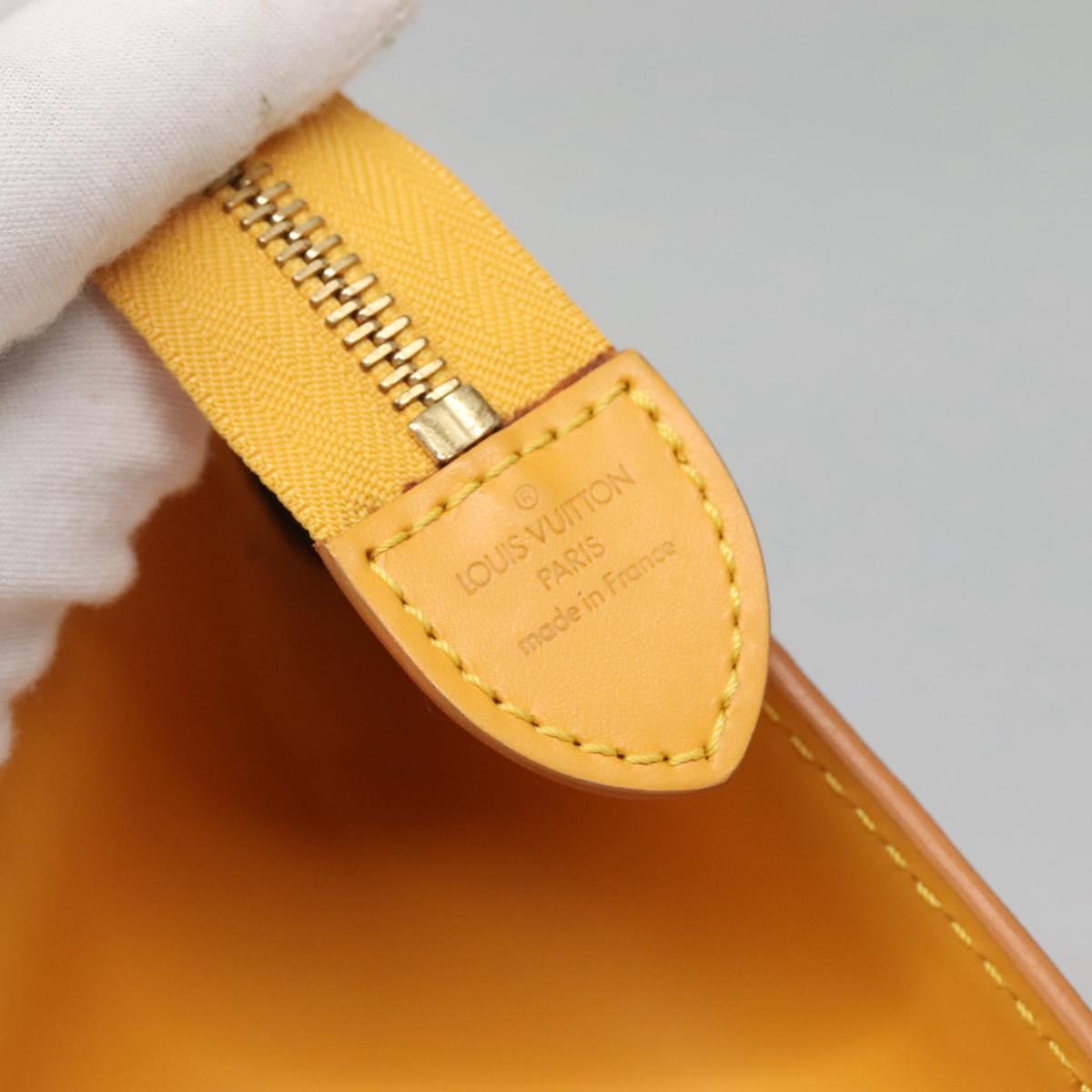 LOUIS VUITTON Epi Sac Triangle Hand Bag Yellow M52099 LV Auth 142272