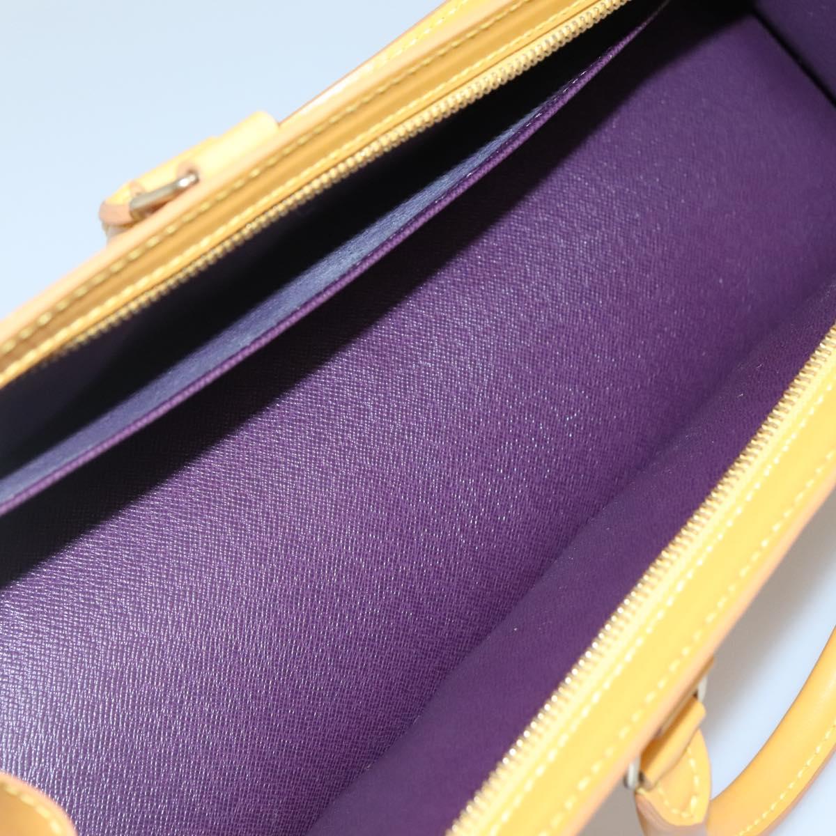 LOUIS VUITTON Epi Sac Triangle Hand Bag Yellow M52099 LV Auth 142272
