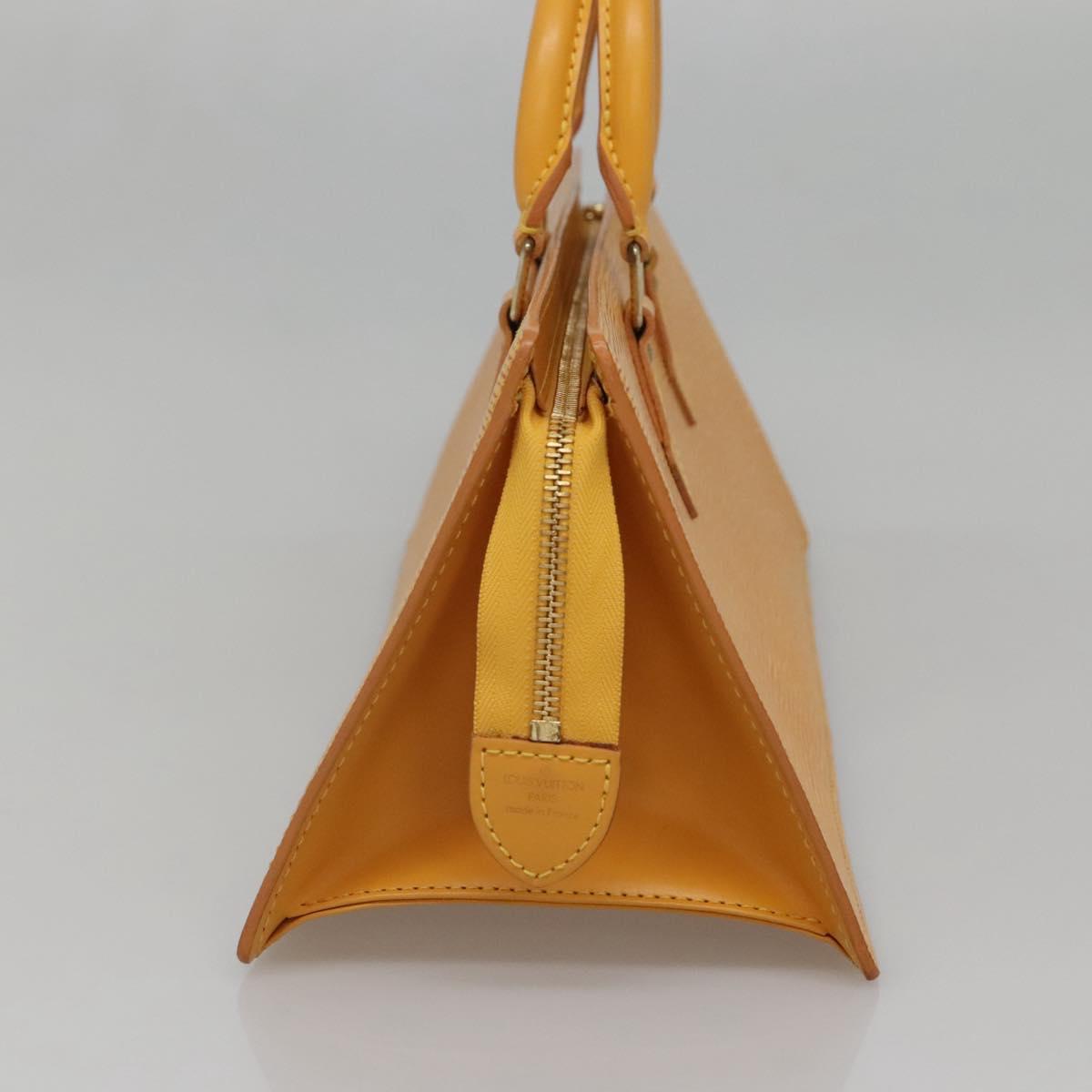 LOUIS VUITTON Epi Sac Triangle Hand Bag Yellow M52099 LV Auth 142272