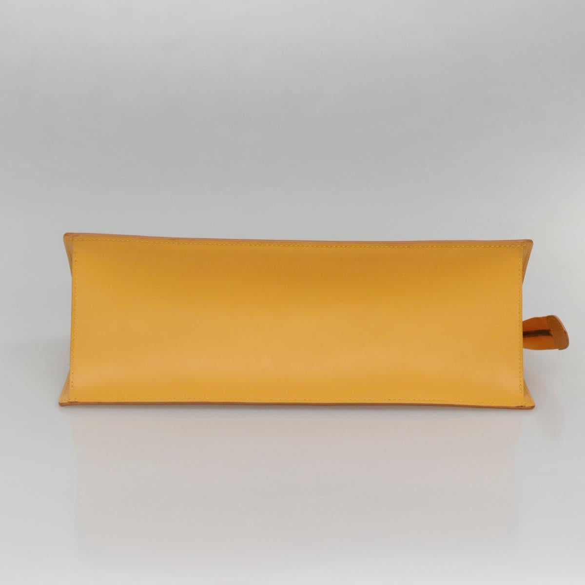 LOUIS VUITTON Epi Sac Triangle Hand Bag Yellow M52099 LV Auth 142272
