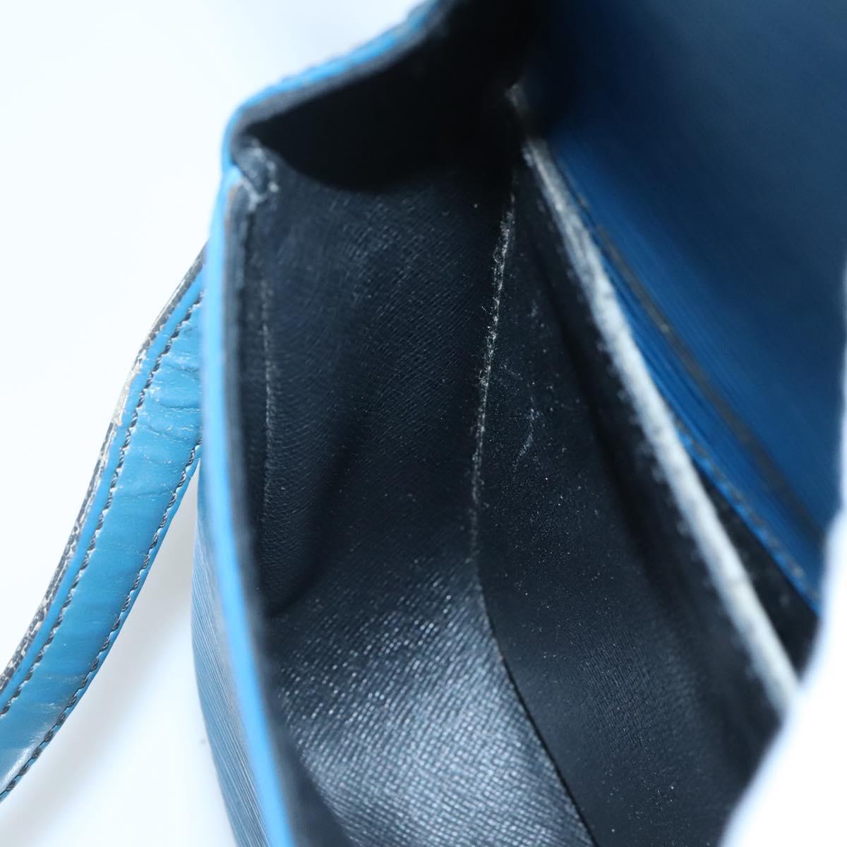 LOUIS VUITTON Epi Saint Cloud PM Shoulder Bag Blue M52195 LV Auth 142273