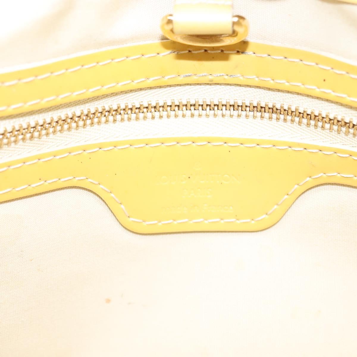 LOUIS VUITTON Monogram Vernis Wilshire PM Hand Bag Broncorail M91452 Auth 142274