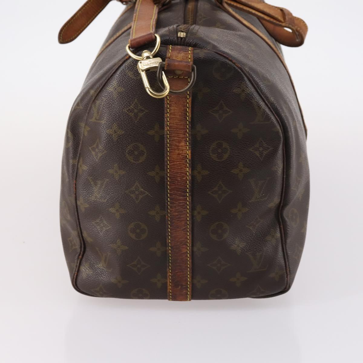 LOUIS VUITTON Monogram Keepall Bandouliere 50 Hand Bag M41416 LV Auth 142280
