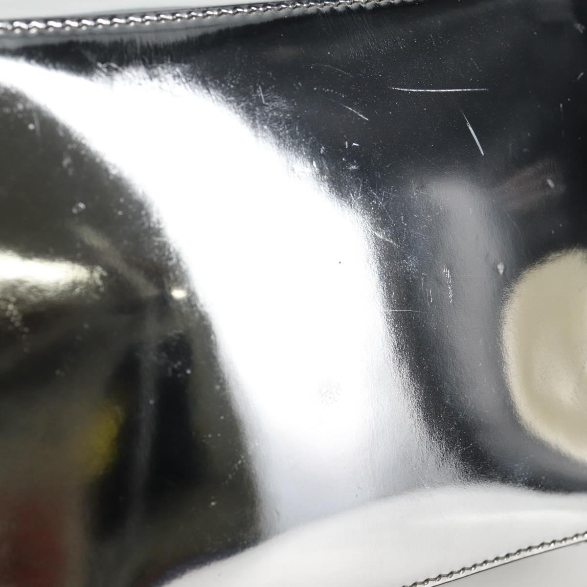 PRADA Shoulder Bag Leather Silver 2VH070 Auth 142285M