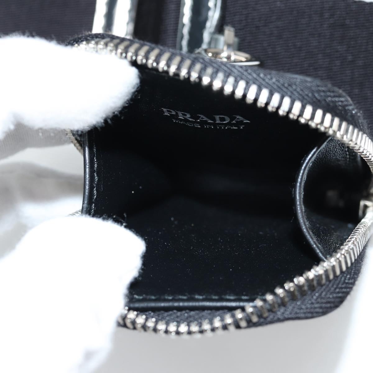 PRADA Shoulder Bag Leather Silver 2VH070 Auth 142285M