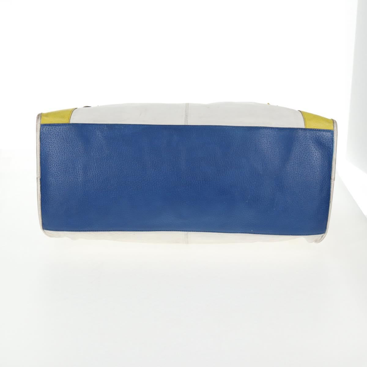 BALENCIAGA The Work Hand Bag Leather Multicolor 132110 Auth 142292V