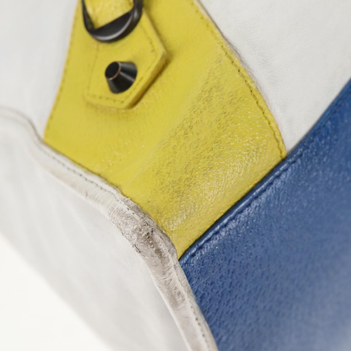 BALENCIAGA The Work Hand Bag Leather Multicolor 132110 Auth 142292V