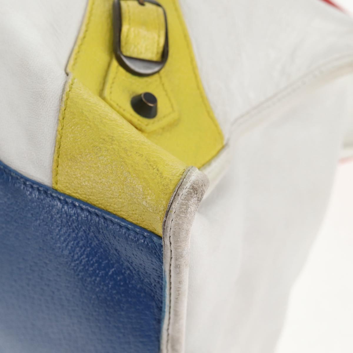 BALENCIAGA The Work Hand Bag Leather Multicolor 132110 Auth 142292V