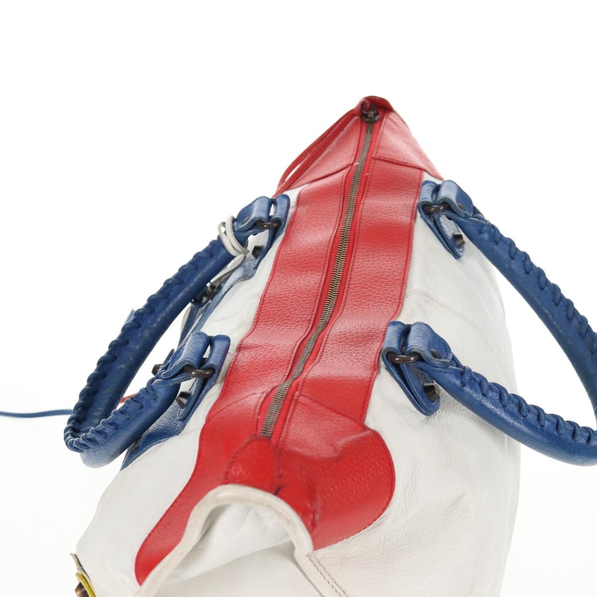 BALENCIAGA The Work Hand Bag Leather Multicolor 132110 Auth 142292V