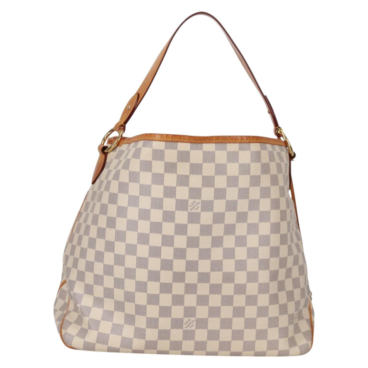 LOUIS VUITTON Damier Azur Delightful MM Shoulder Bag N41448 LV Auth 142302V
