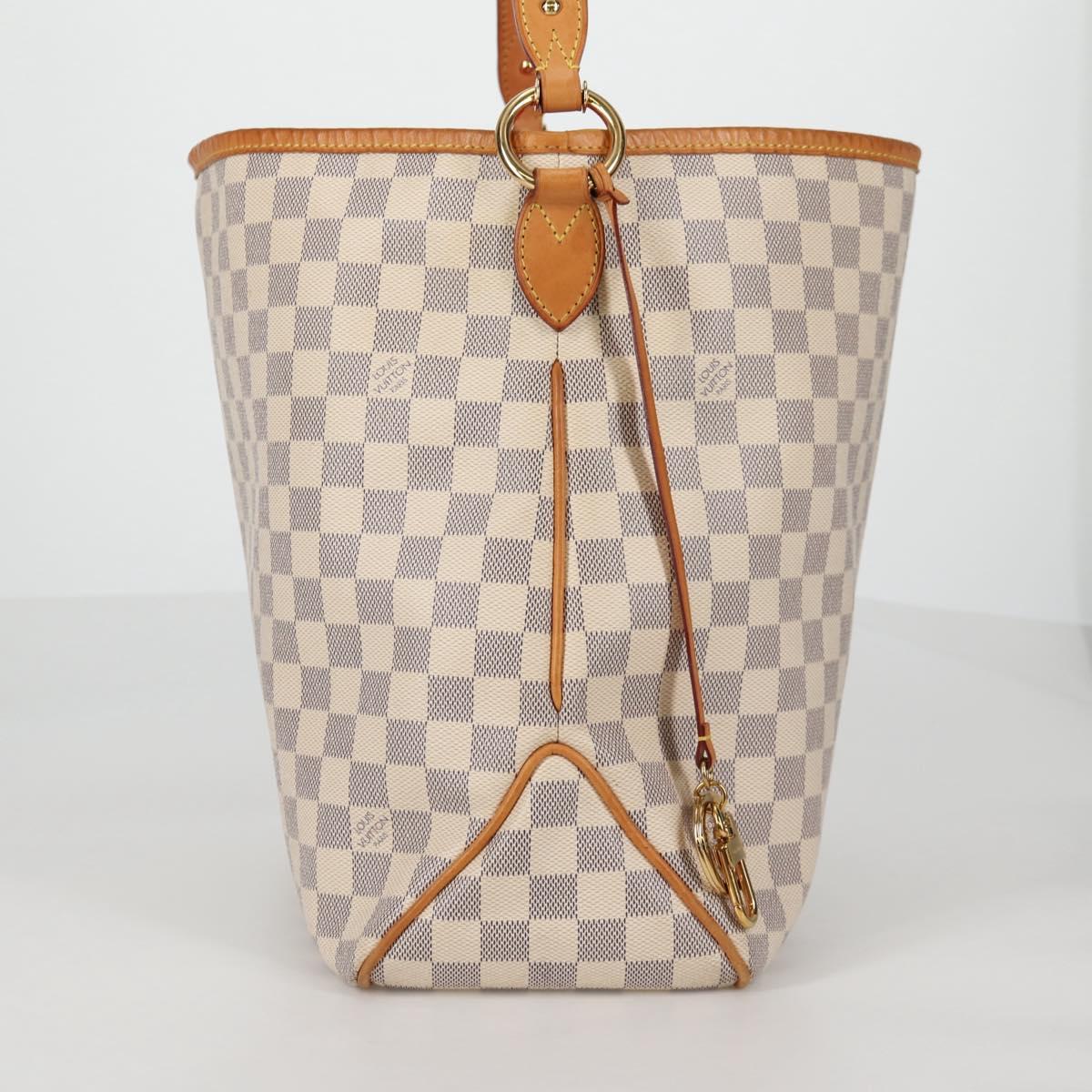 LOUIS VUITTON Damier Azur Delightful MM Shoulder Bag N41448 LV Auth 142302V