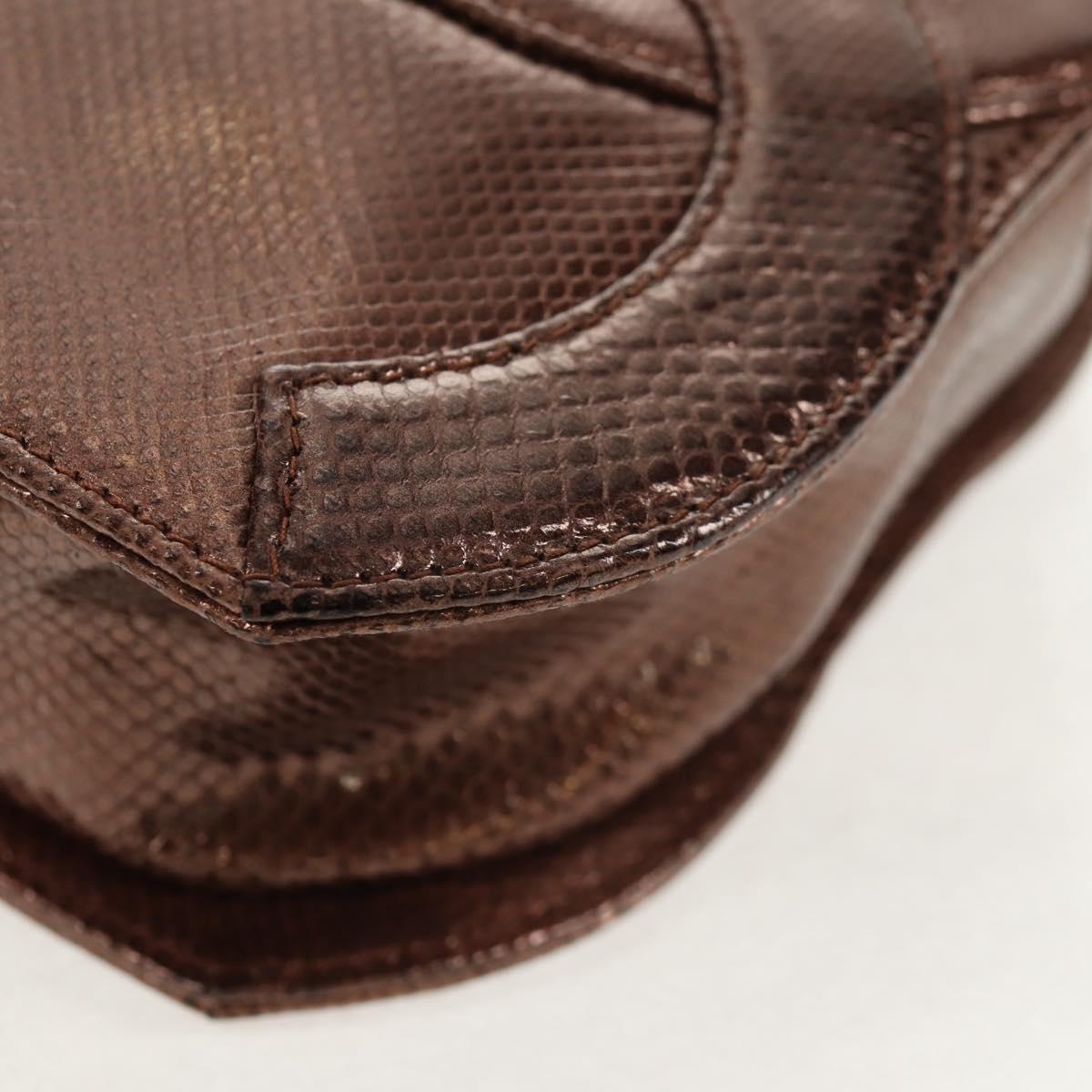 CHANEL COCO Mark Chain Shoulder Bag Caviar Skin Bronze Gold CC Auth 142318V