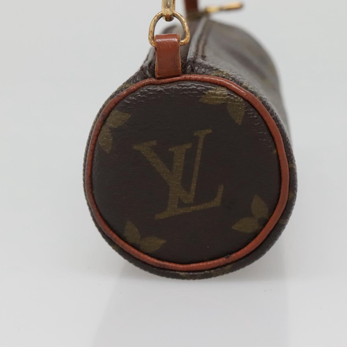 LOUIS VUITTON Monogram Papillon Pouch LV Auth 142324