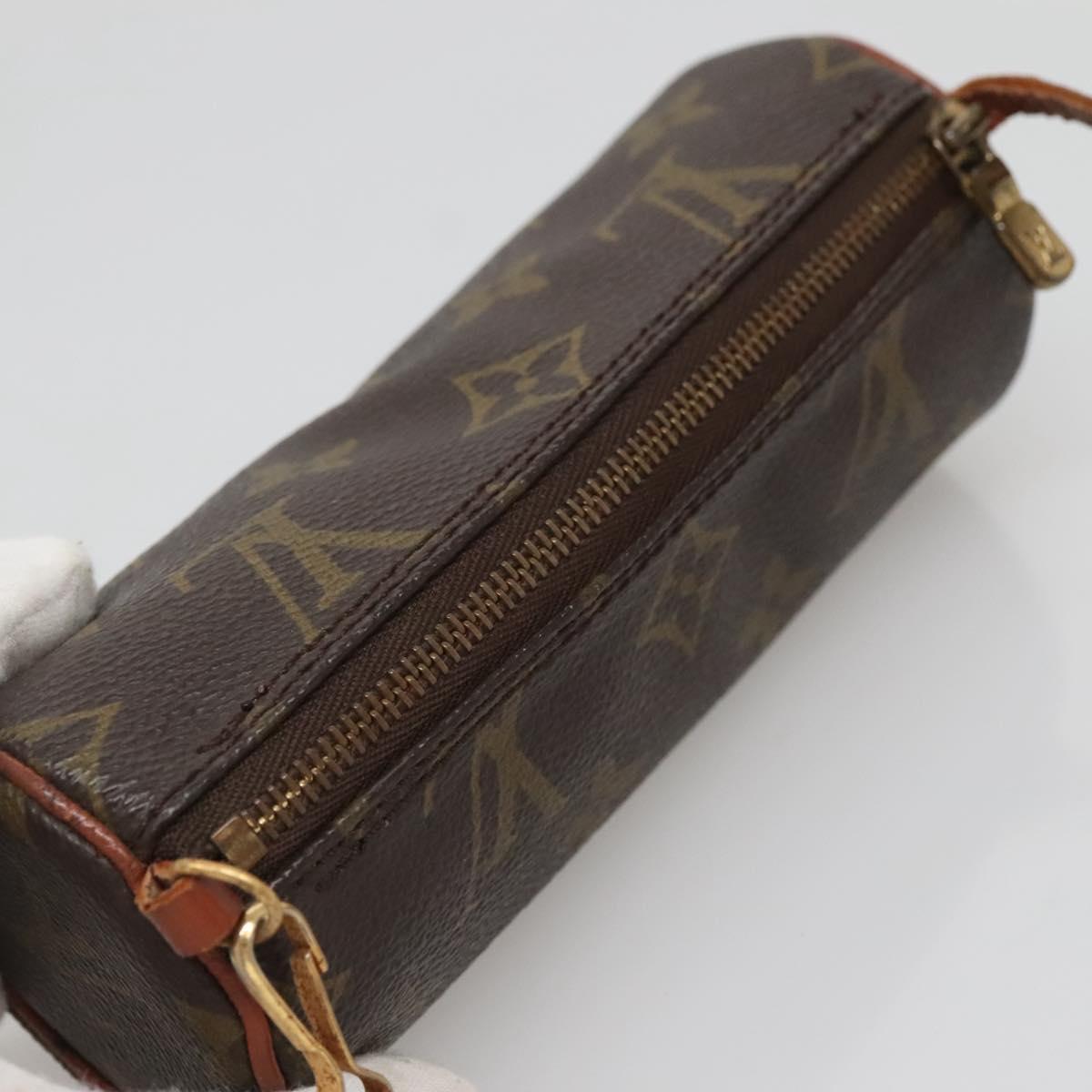 LOUIS VUITTON Monogram Papillon Pouch LV Auth 142324