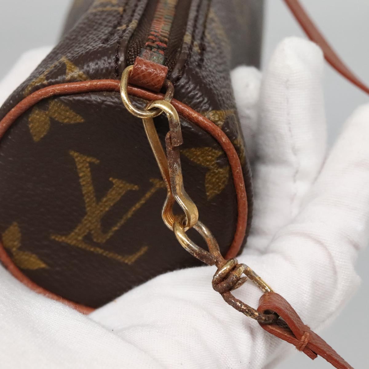 LOUIS VUITTON Monogram Papillon Pouch LV Auth 142325