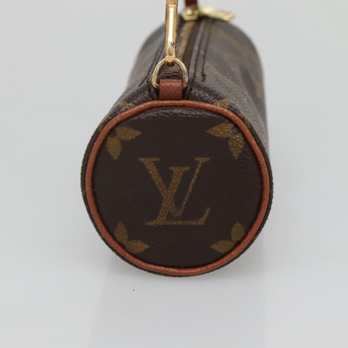 LOUIS VUITTON Monogram Papillon Pouch LV Auth 142325