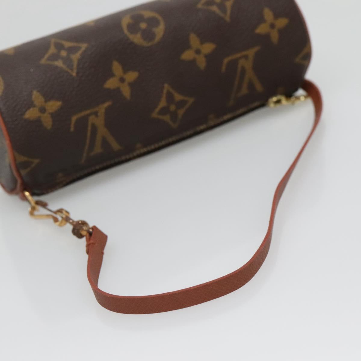 LOUIS VUITTON Monogram Papillon Pouch LV Auth 142325