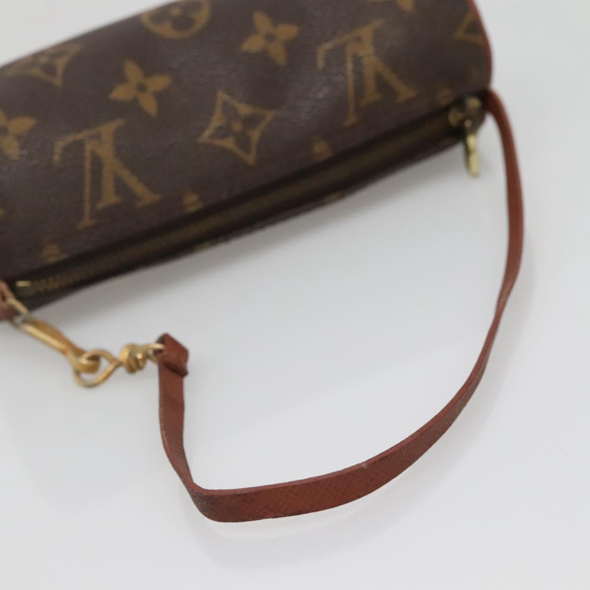 LOUIS VUITTON Monogram Papillon Pouch LV Auth 142327