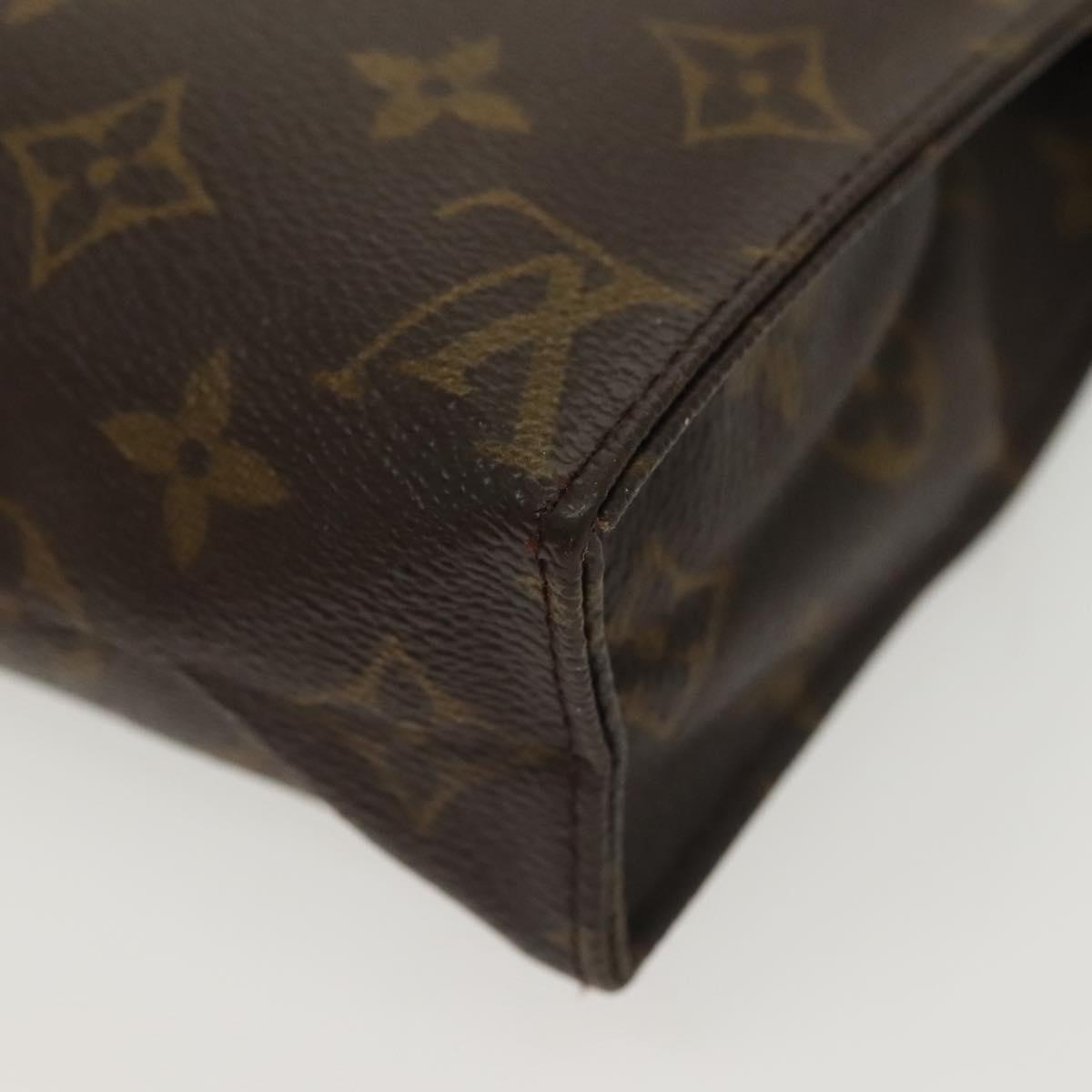 LOUIS VUITTON Monogram Poche Toilette 19 Pouch M47544 LV Auth 142328
