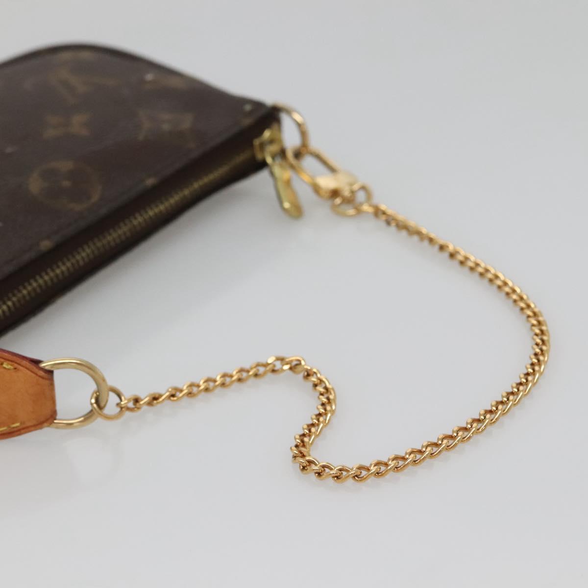 LOUIS VUITTON Monogram Mini Pochette Accessoires Pouch M58009 LV Auth 142329