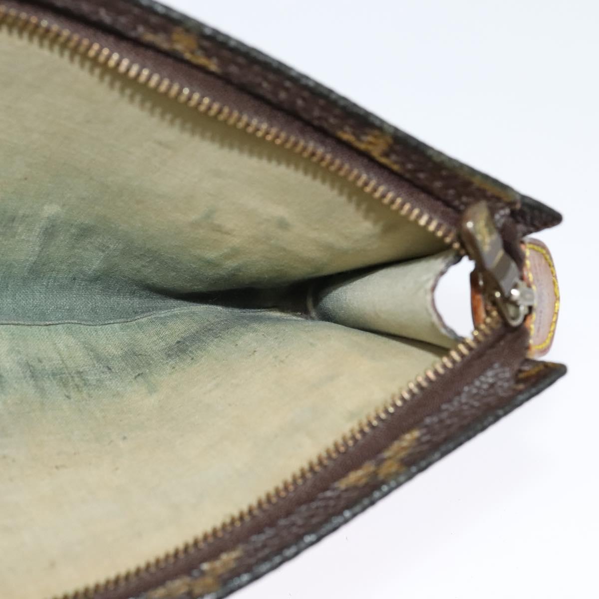 LOUIS VUITTON Monogram Bucket GM Accessory Pouch Vintage LV Auth 142331