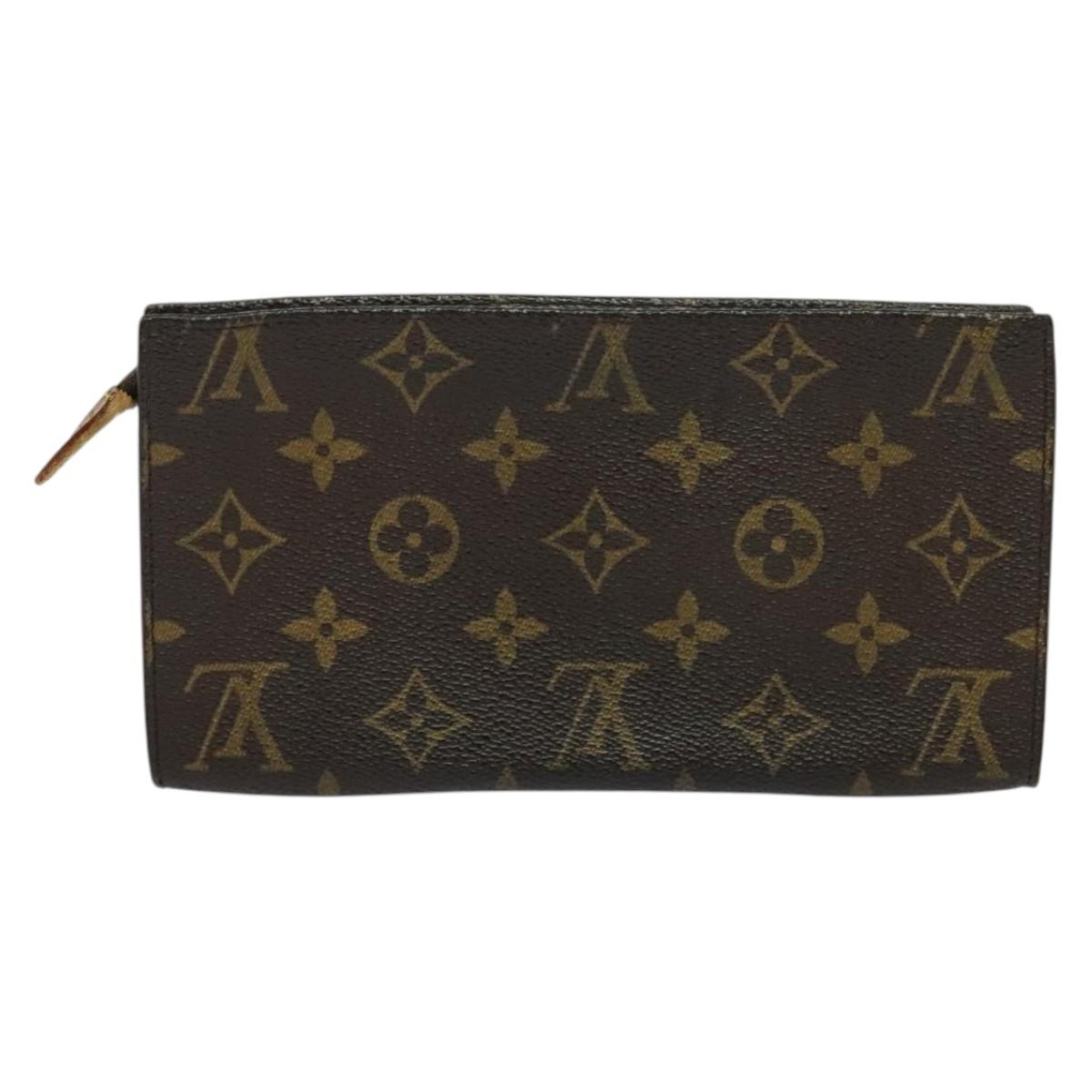 LOUIS VUITTON Monogram Bucket GM Accessory Pouch Vintage LV Auth 142331