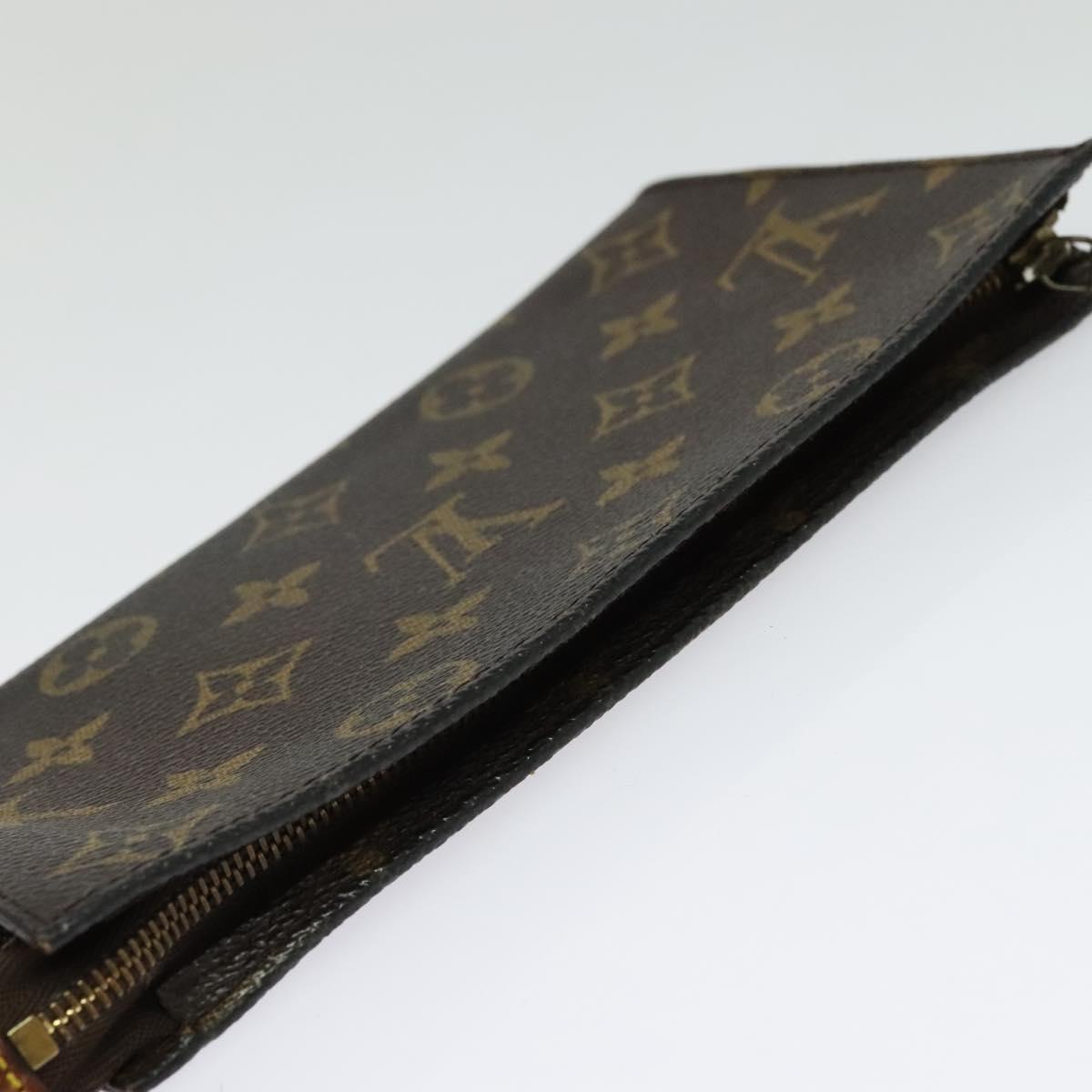 LOUIS VUITTON Monogram Bucket GM Accessory Pouch Vintage LV Auth 142331