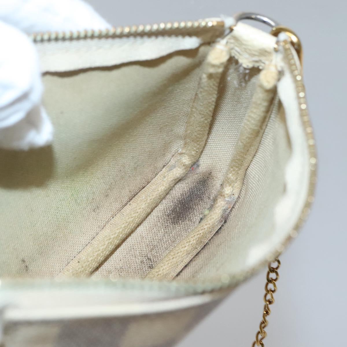 LOUIS VUITTON Damier Azur Mini Pochette Accessoires Pouch N63005 LV Auth 142334