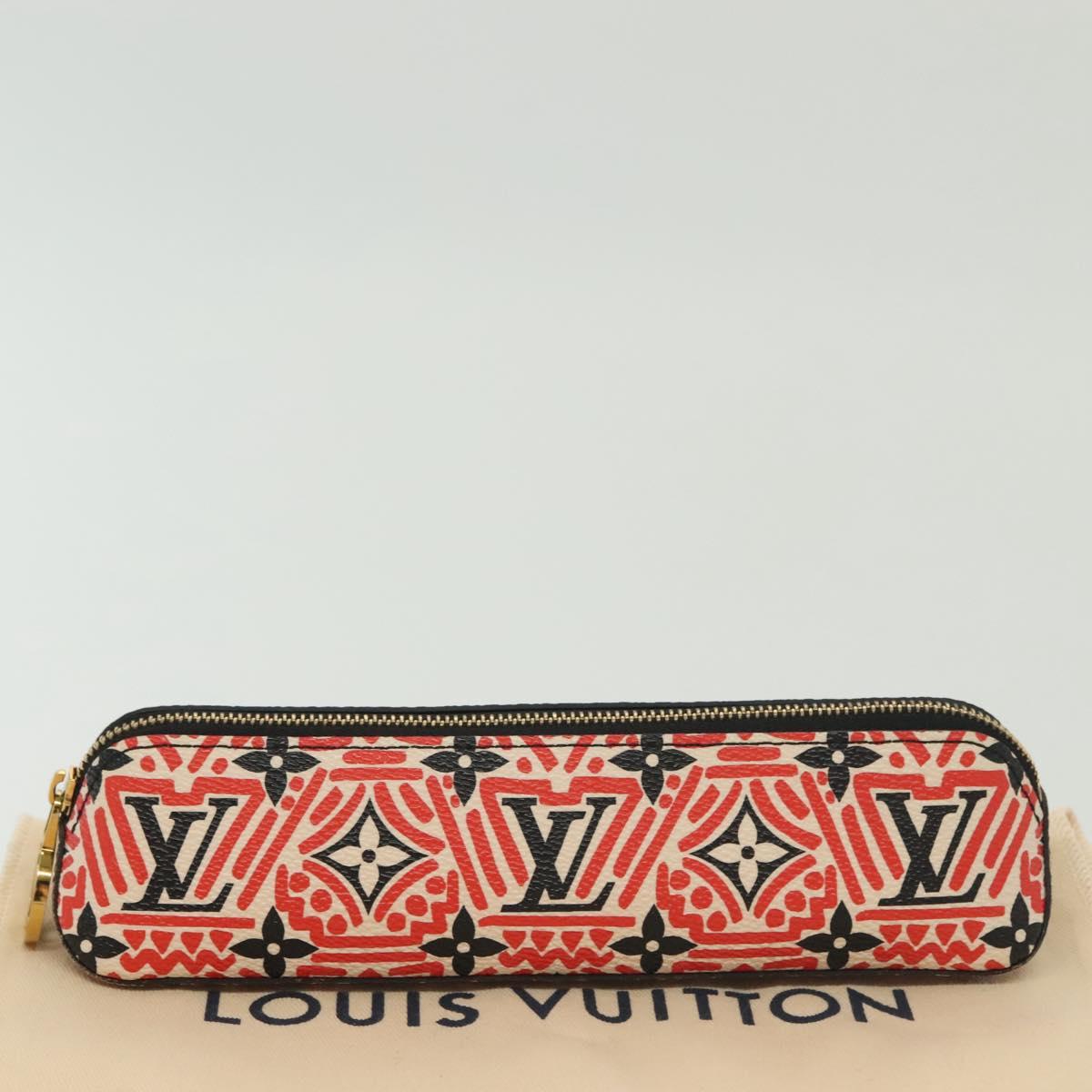 LOUIS VUITTON Giant Crafty Trousse Elizabeth Pen Case Red GI0498 LV Auth 142342