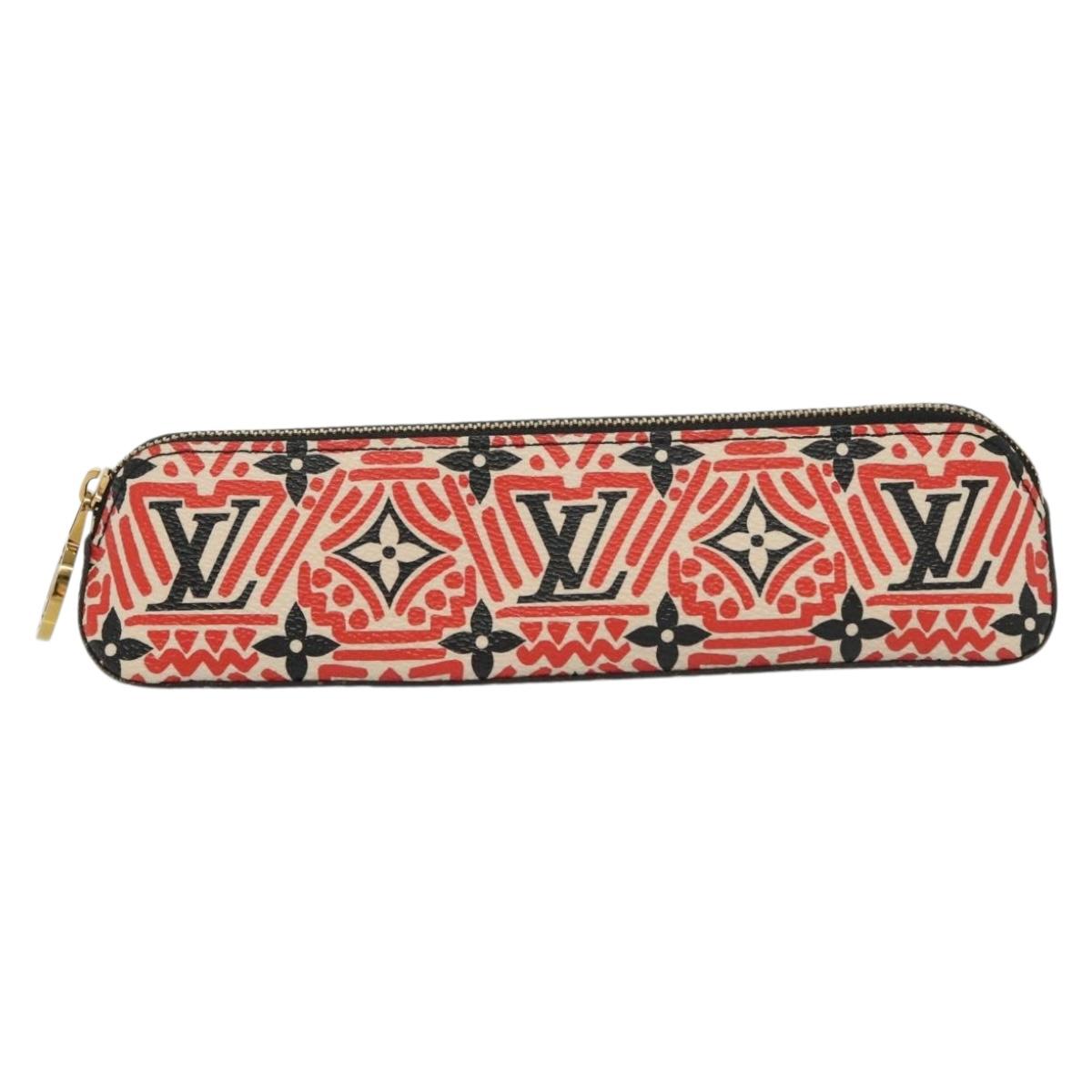 LOUIS VUITTON Giant Crafty Trousse Elizabeth Pen Case Red GI0498 LV Auth 142342