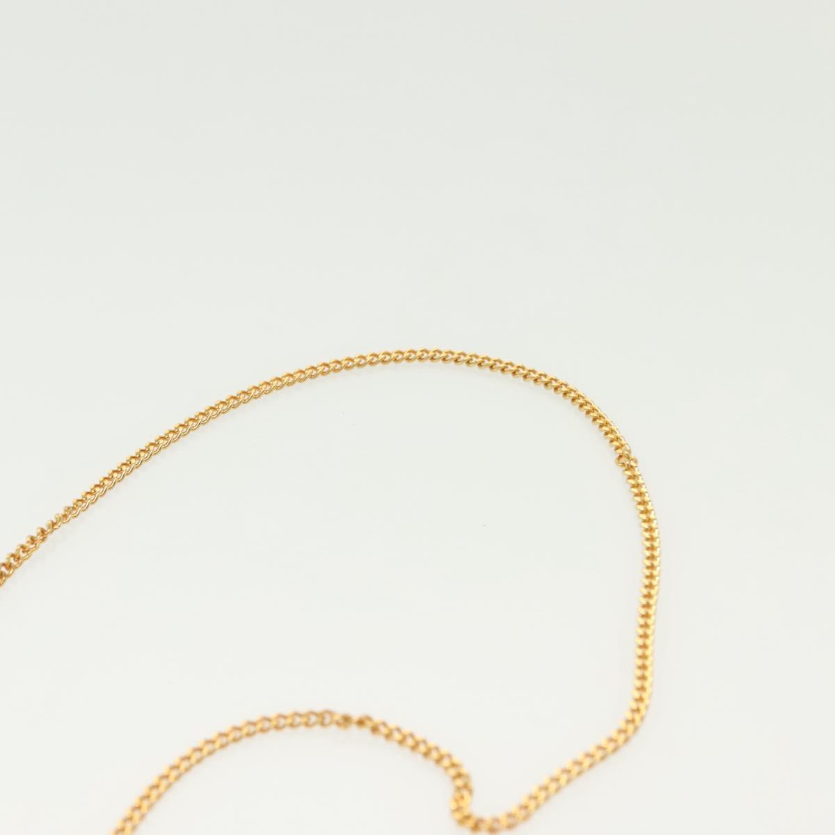 CHANEL Matelasse Chain Pouch Satin Black Gold CC Auth 142346