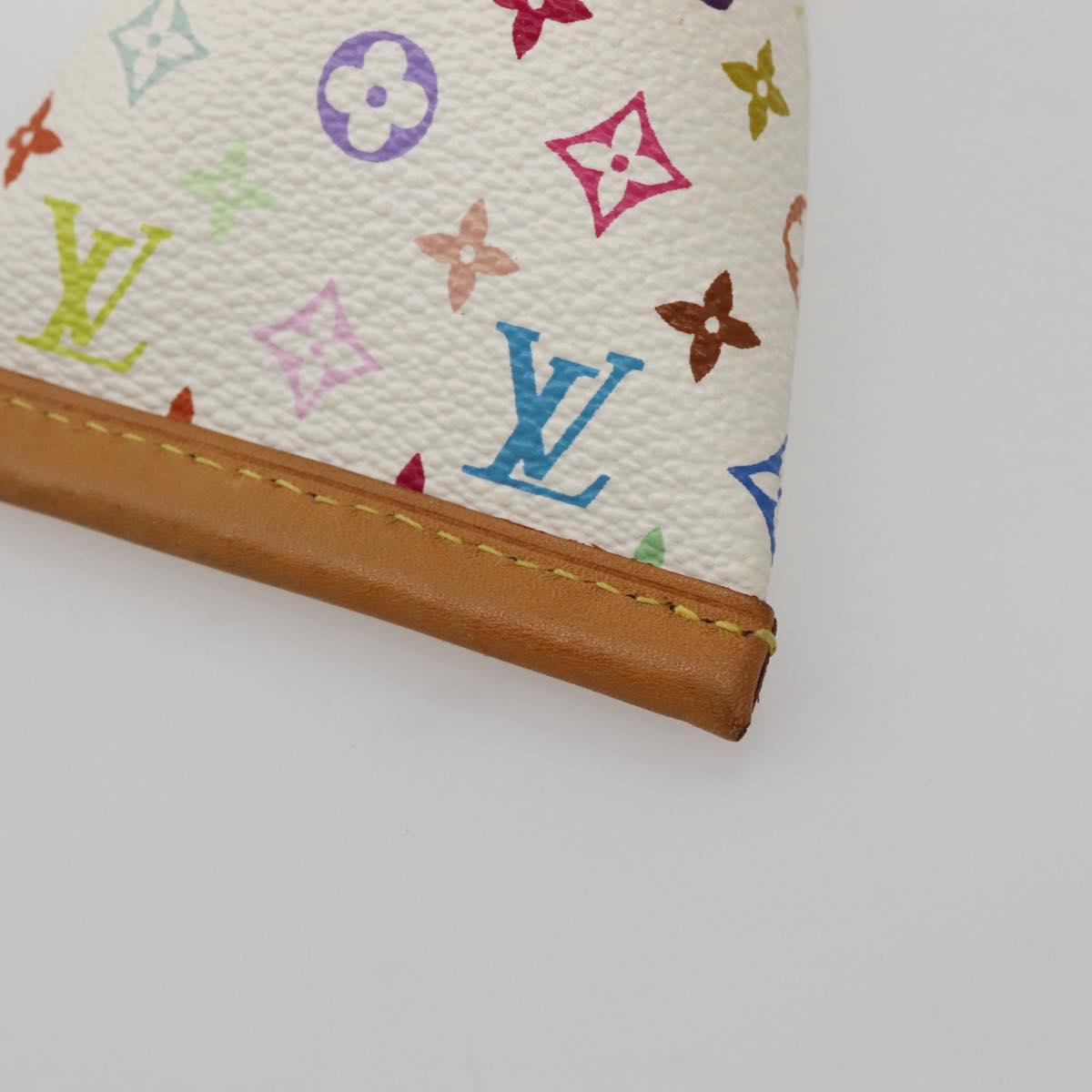 LOUIS VUITTON Monogram Multicolor Berlango Coin Purse White M58028 Auth 142348V