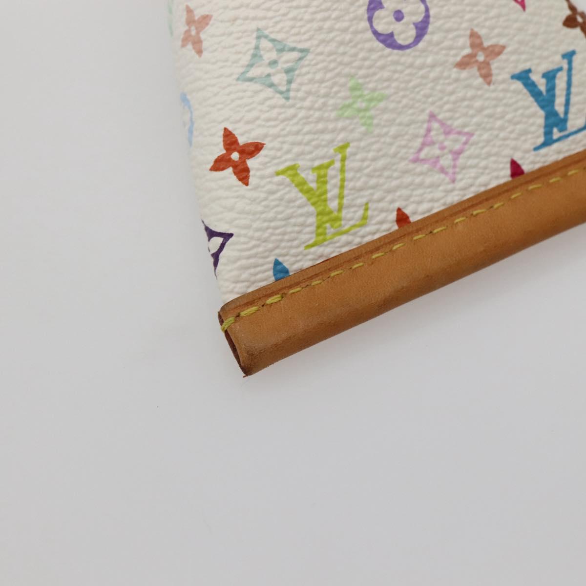 LOUIS VUITTON Monogram Multicolor Berlango Coin Purse White M58028 Auth 142348V