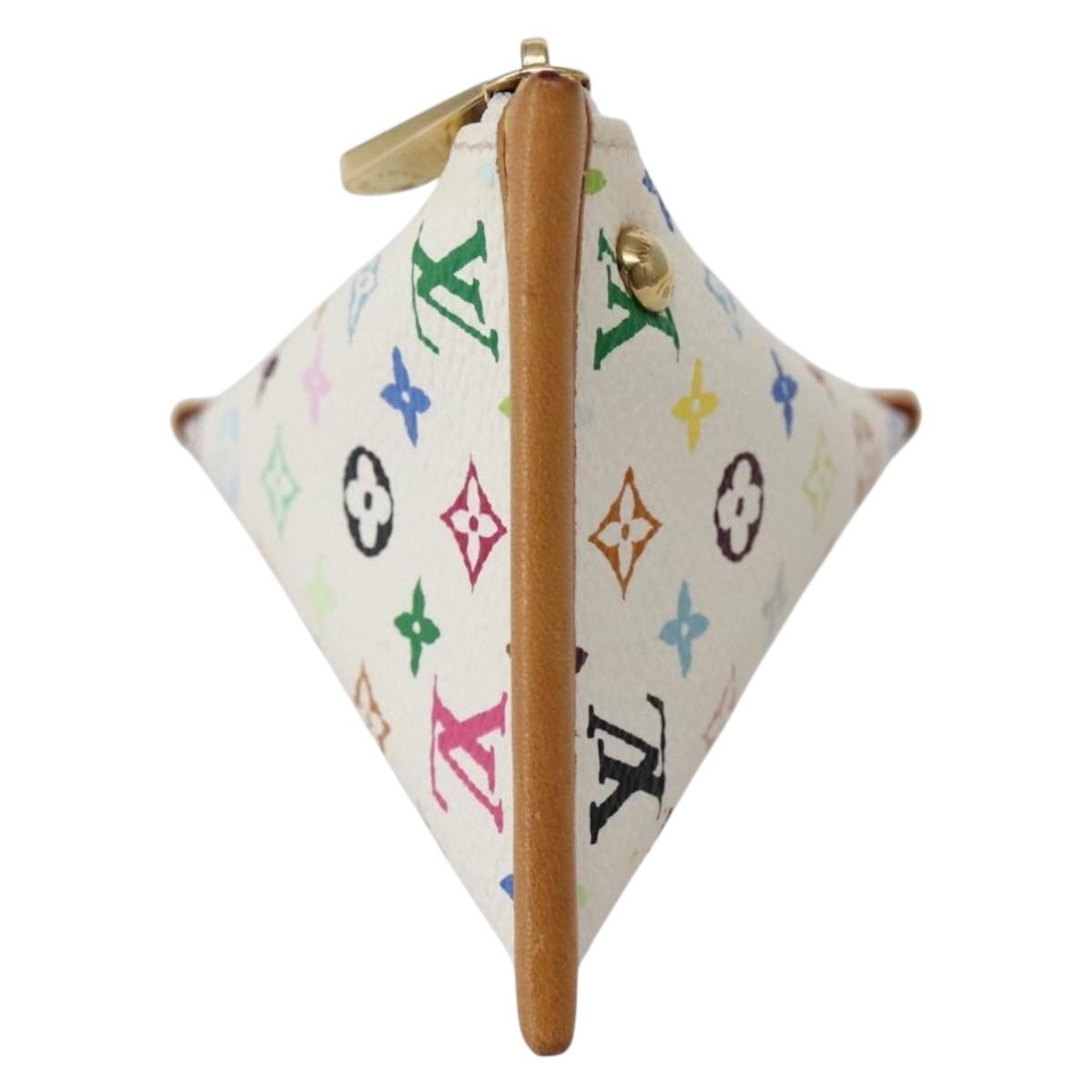 LOUIS VUITTON Monogram Multicolor Berlango Coin Purse White M58028 Auth 142348V