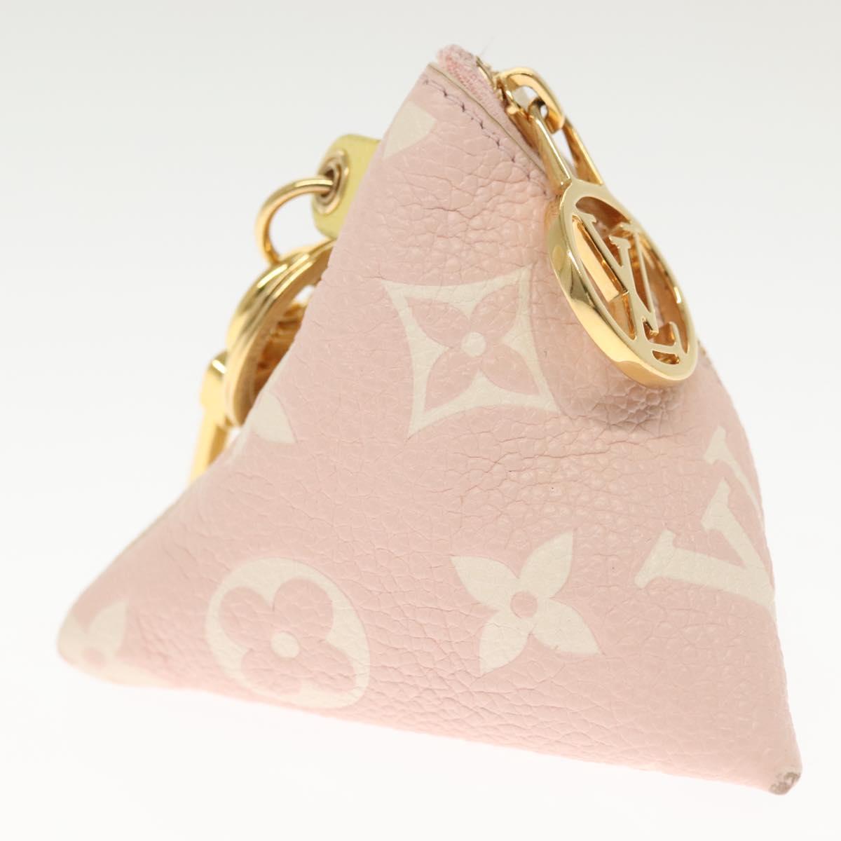 LOUIS VUITTON Monogram Empreinte Berlango Pouch Pink M00669 LV Auth 142350