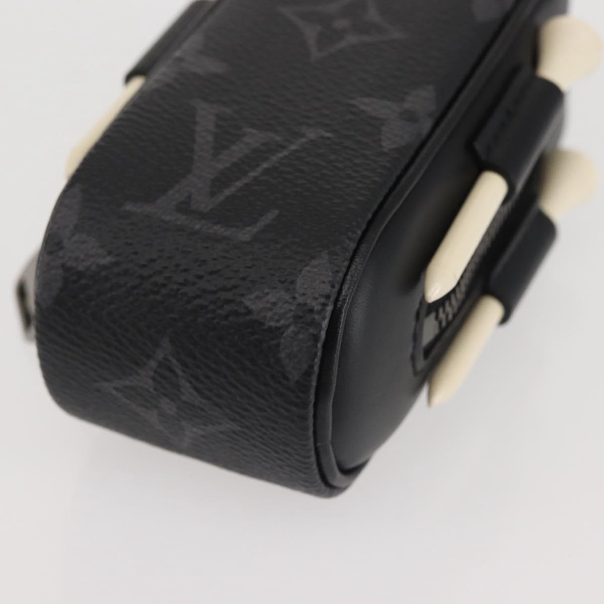 LOUIS VUITTON Monogram Eclipse Set Golf Andrews Bag Charm GI0344 LV Auth 142385