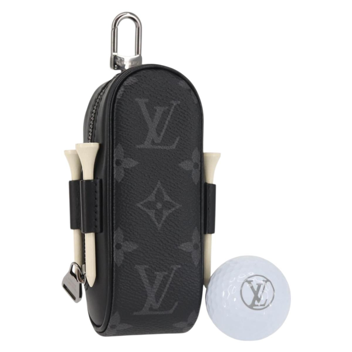 LOUIS VUITTON Monogram Eclipse Set Golf Andrews Bag Charm GI0344 LV Auth 142385