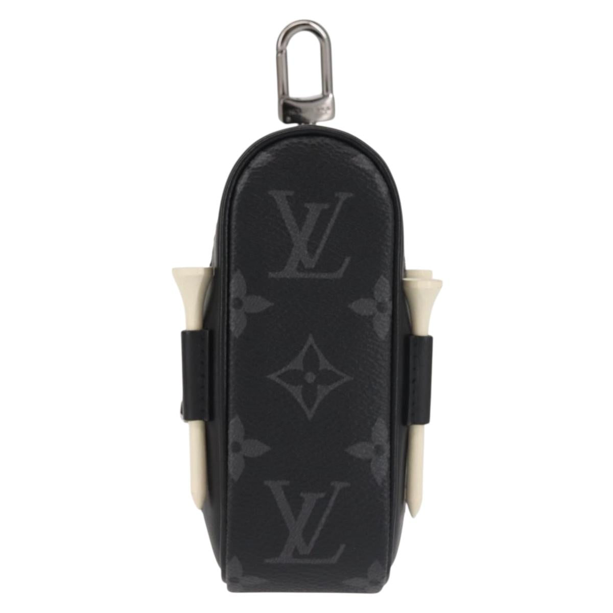 LOUIS VUITTON Monogram Eclipse Set Golf Andrews Bag Charm GI0344 LV Auth 142385