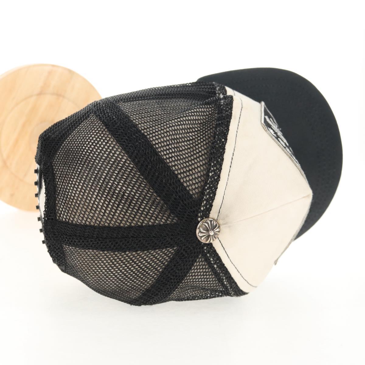 Chrome Hearts CH patch cross ball Mesh Tracker Cap cotton Green Auth 142392M