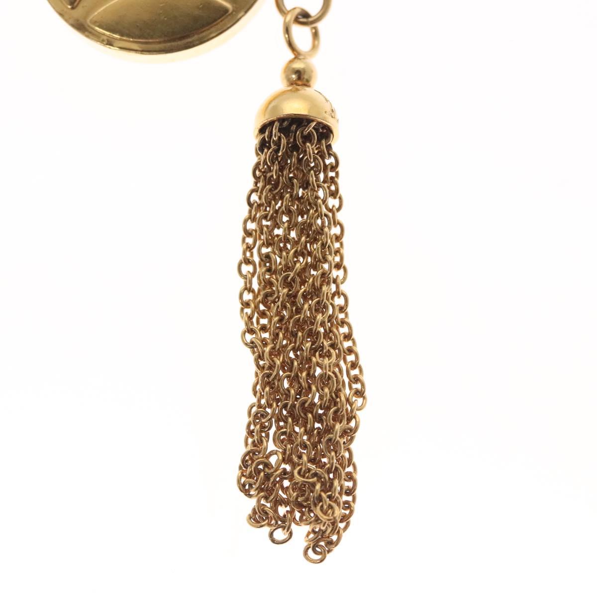 LOUIS VUITTON Porte Cles Ice Flower Charm metal Gold Tone M66780 LV Auth 142402V