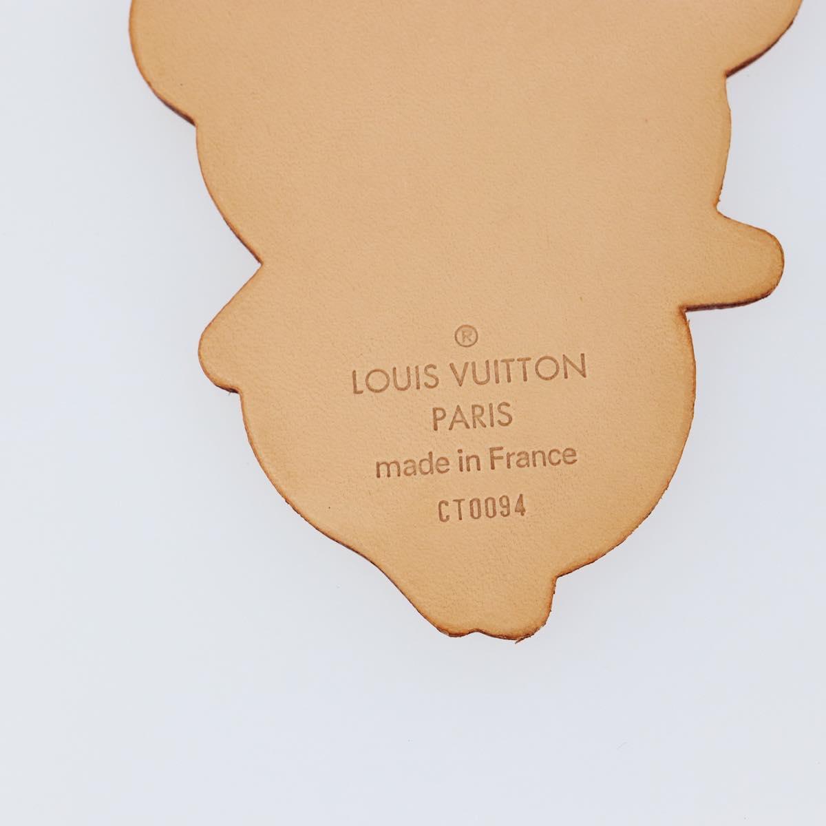 LOUIS VUITTON Takashi Murakami Porte Cles Panda Charm Beige M62637 Auth 142403V