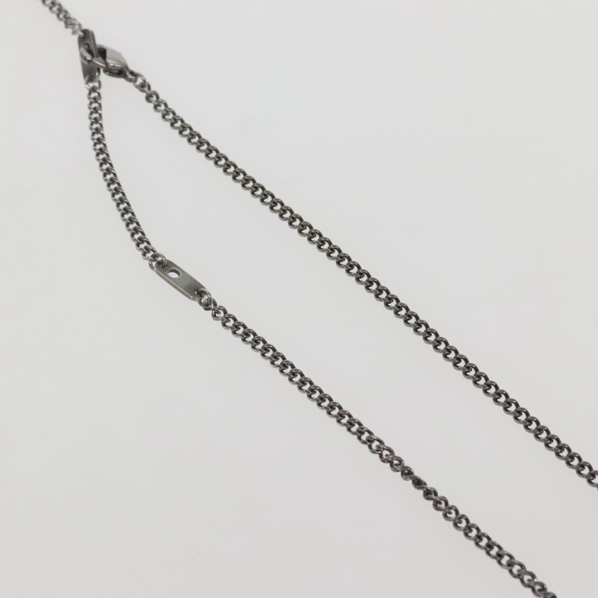 LOUIS VUITTON Collier LV Keepall Necklace metal Silver M00914 LV Auth 142404M