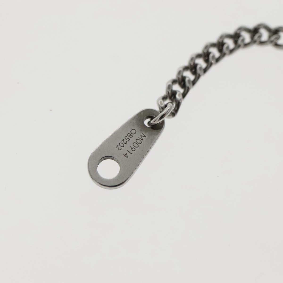 LOUIS VUITTON Collier LV Keepall Necklace metal Silver M00914 LV Auth 142404M