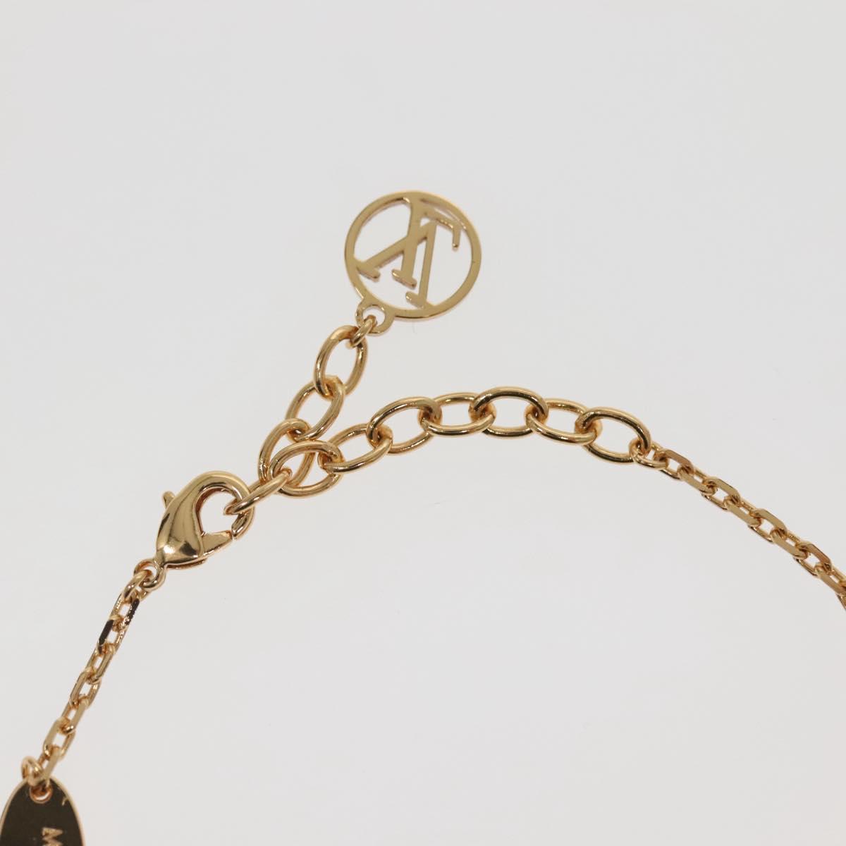 LOUIS VUITTON Brassle Heart Falling in Love Bracelet Gold M00466 LV Auth 142406SAM