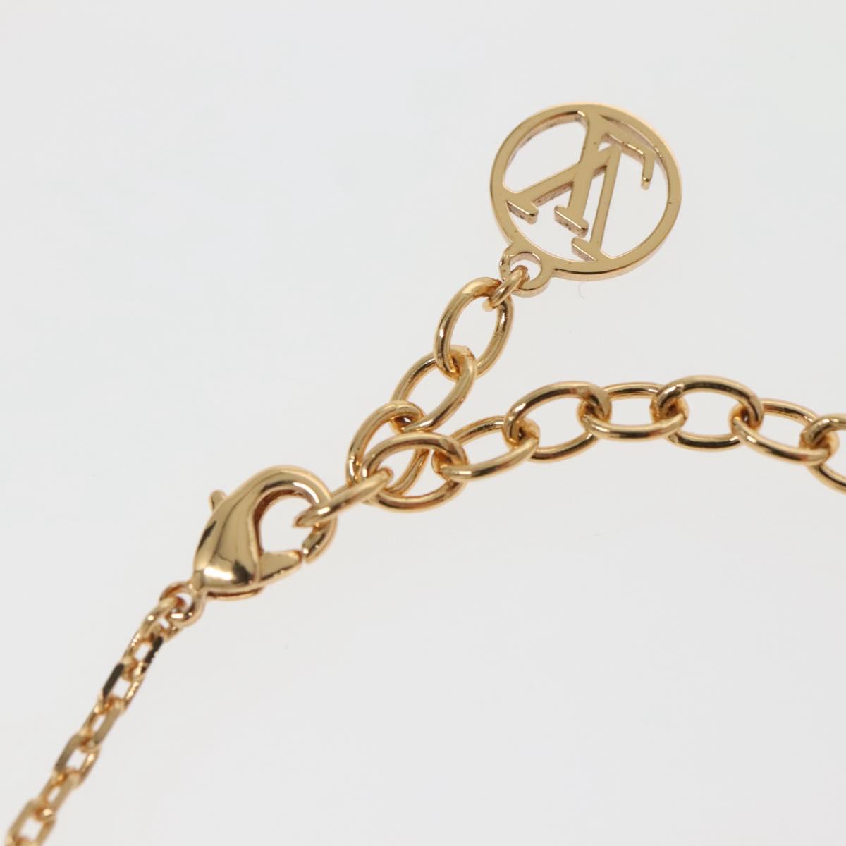 LOUIS VUITTON Brassle Heart Falling in Love Bracelet Gold M00466 LV Auth 142406SAM
