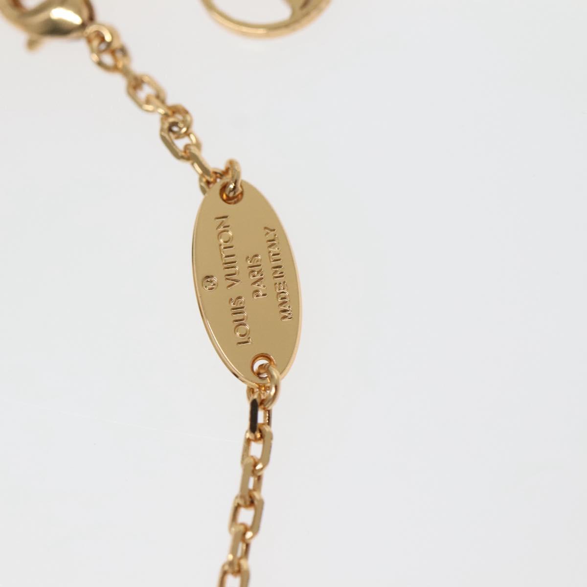 LOUIS VUITTON Brassle Heart Falling in Love Bracelet Gold M00466 LV Auth 142406SAM