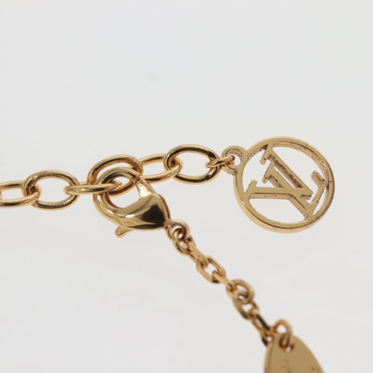 LOUIS VUITTON Brassle Heart Falling in Love Bracelet Gold M00466 LV Auth 142406SAM