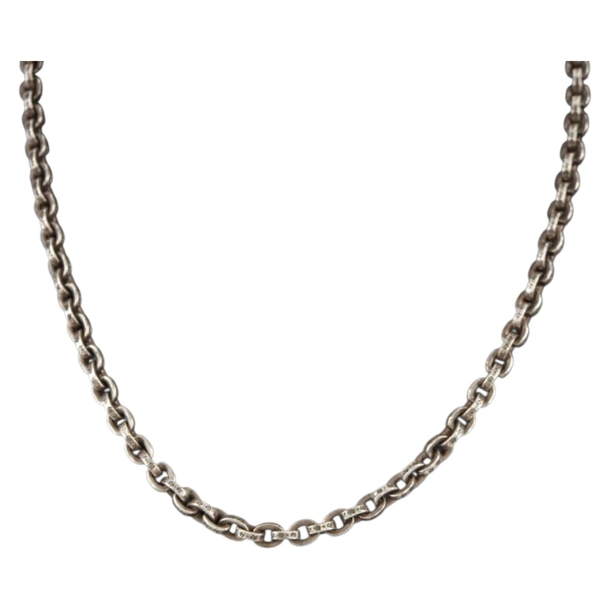 Chrome Hearts Paper Chain Necklace Ag925 18 inches Silver Auth 142426M