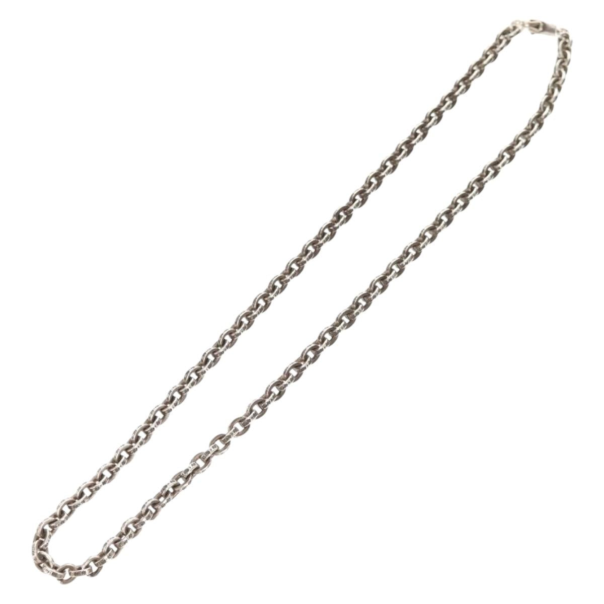 Chrome Hearts Paper Chain Necklace Ag925 18 inches Silver Auth 142426M