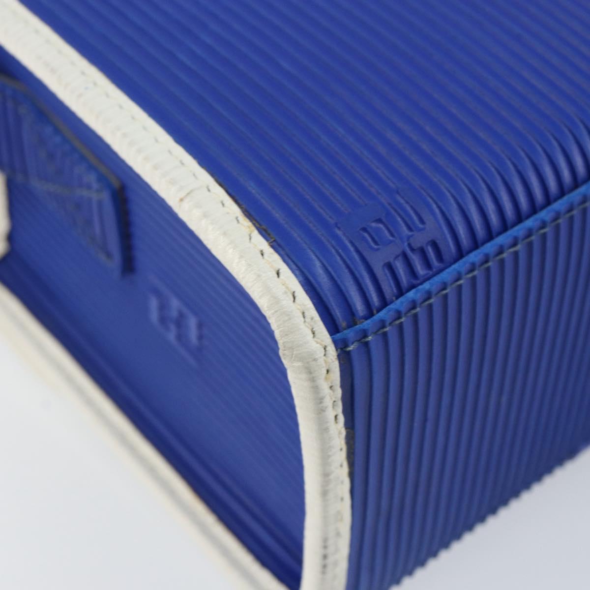 FENDI Shoulder Bag Rubber Blue Silver Auth 142445